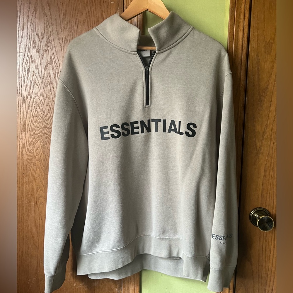 Fear of God Essentials Moss Halfzip